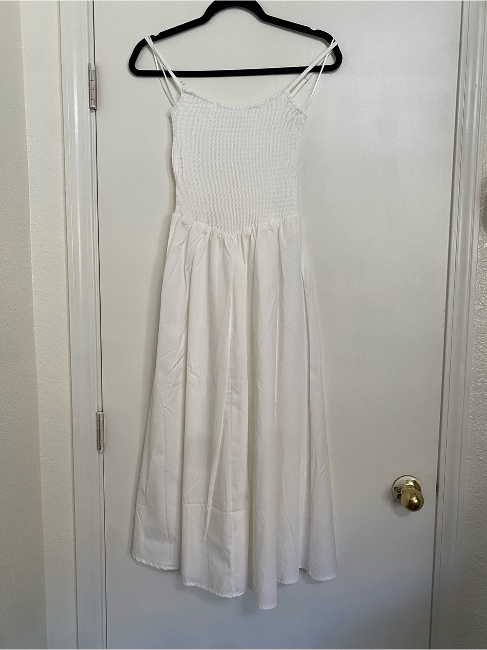 HYFVE White Smocked Bodice Maxi Dress - Picture 4 of 8